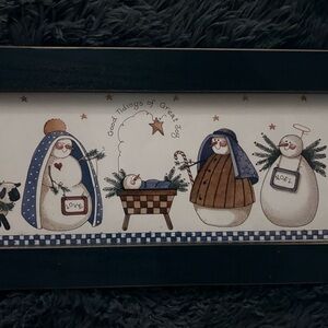 Festive Snowman Wall Art